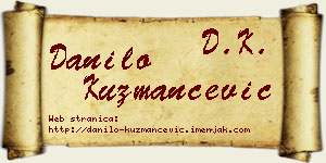 Danilo Kuzmančević vizit kartica